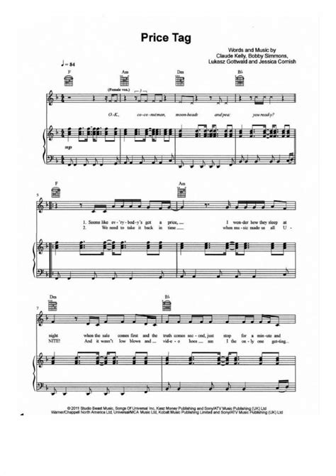 Image result for Price Tag Piano Tutorial