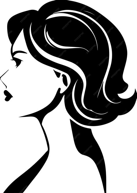 Premium Vector | Women profile vector silhouette illustration 19