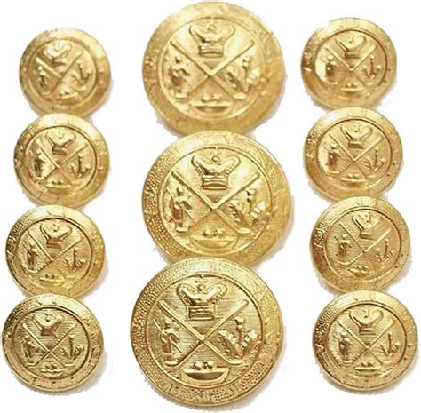Buy New Premium Gold Toned Metal ~Golf King's Royal Crest- Set of 11 ...