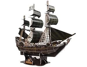 Magic Puzzle 3D Puzzle Pirate Model Ship Pirates of The Caribbean Black ...