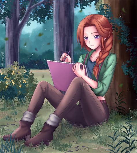 leah (stardew valley) drawn by laeryel | Danbooru