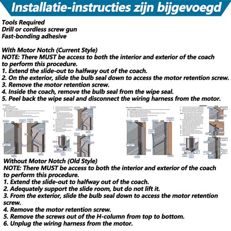 Buy 287298 RV in-Wall Slide-Out Motor (OEM), 500:1 High Torque Gear ...
