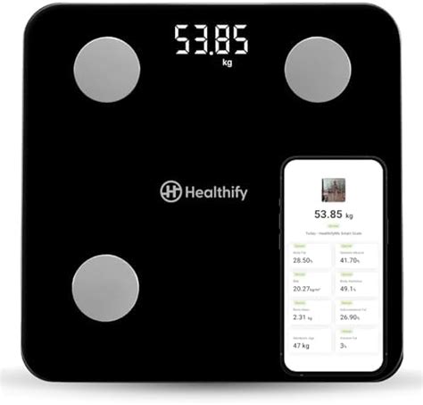 HealthSense Bluetooth BMI Weight Machine For Body Weight, Digital Body ...