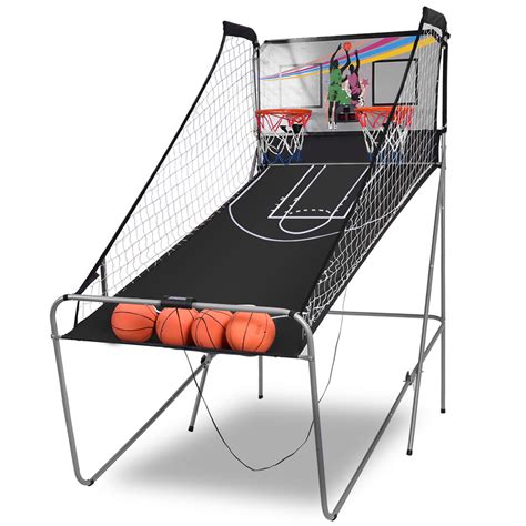 Costway Indoor Basketball Arcade Game Double Electronic Hoops shot 2 ...