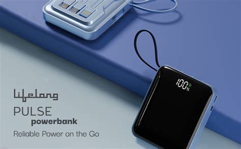 Lifelong Electronics 10000 mAh Fast | Compact Power Bank | 22.5 W ...