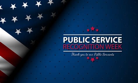 Happy Public Service Recognition Week Background Vector Illustration ...