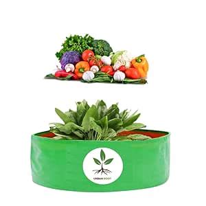urban root® Terrace Gardening Leafy Vegetable Gardening Grow Bags|18x9 ...