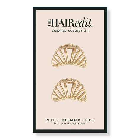 The Hair Edit - Petite Gilded Mermaid Shell Mini Claw Clips | Ulta Beauty