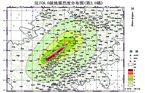 科学网—USGS：四川汶川地震烈度分布图估计 - 陈龙珠的博文