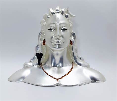 Buy Gold Art India 999 Silver Plated Adiyogi Shiva Statue |Mahadev ...