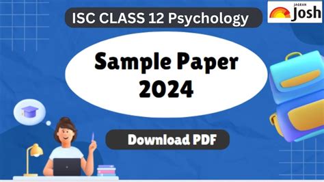 ISC Class 12 Psychology Specimen Paper 2024: CISCE Class 12 Psychology ...