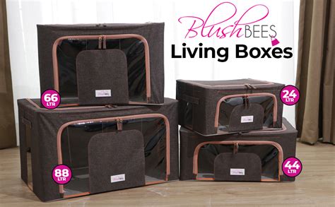 BlushBees Living Box - Foldable Storage Boxes for Clothes, Saree Cover ...