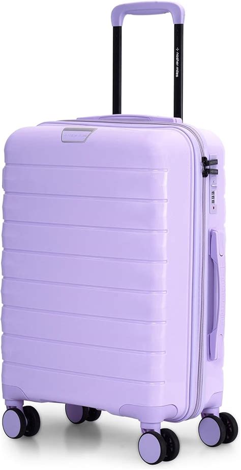 Nasher Miles Vienna Hard-Sided Polypropylene Cabin Luggage Purple 20 ...