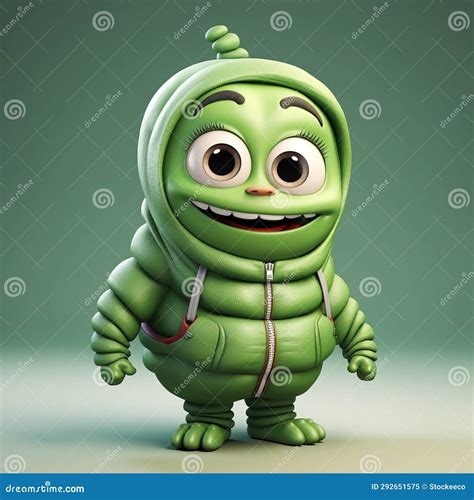 Super Cute 3d Cartoon Worm in Urban Clothes - Commission for Benjamin ...