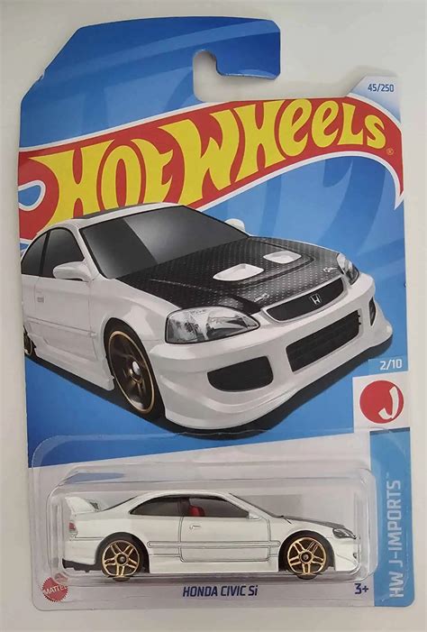 *Embalagem danificada* Hot Wheels J-Imports – Honda Civic Si – Universo Hot Wheels
