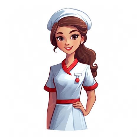 Premium Vector | Free vector nurse clipart painting isolated
