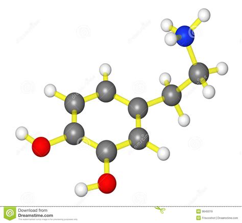 多巴胺模型分子 库存例证. 插画 包括有 空白, 化学, 神经传送体, 债券, 生物反馈, 竹子, 原子, 背包 - 9645019