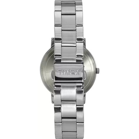 Timex Fashion Men's Silver Dial Round Case 3 Hands Function Watch -TWT