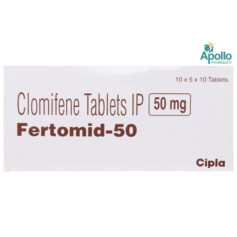 Fertomid-50 Tablet | Uses, Side Effects, Price | Apollo Pharmacy