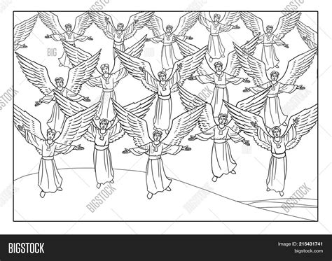 Choir Of Angels Singing Clipart