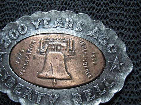 200 YEARS AGO LIBERTY BELL BELT BUCKLE! VINTAGE! RARE… - Gem