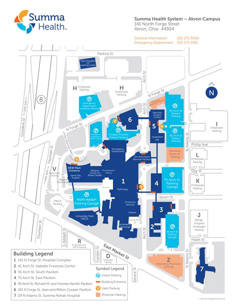 Summa Health System Akron Hospital Map (2020 - 2010) - All Maps