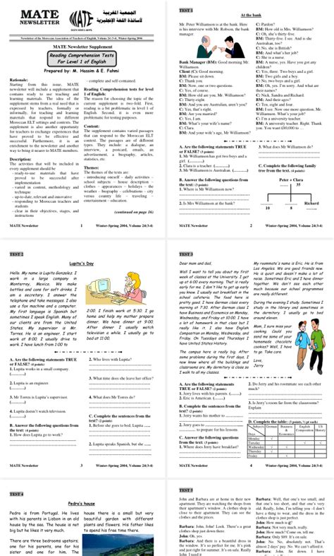 Reading Comprehension Practice Tests 的图像结果