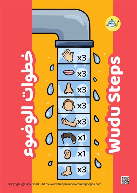 Wudu Steps for Kids (Free Printable Chart)