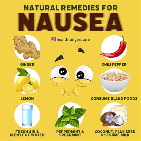 Natural remedies for nausea | Natural nausea remedies, Food for nausea ...