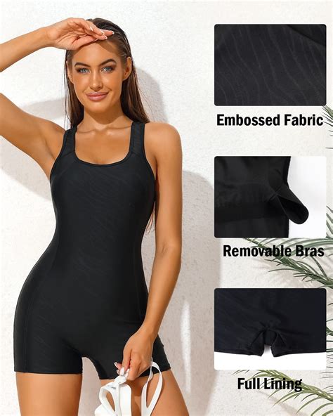 Snapklik.com : Beautyin Women Sports Boyleg One Piece Boyshort Bathing ...