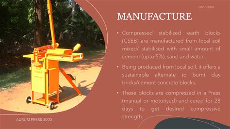 Image result for Compressed Stabilized Earth Blocks Cseb