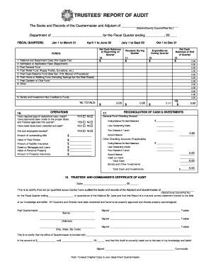 2006 Form VFW Trustees Report Of Audit - Fill Out, Sign & Share Online ...