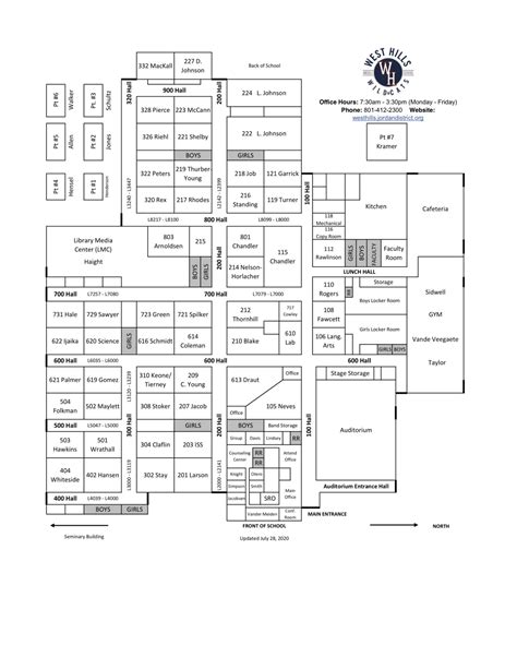 WHMS Map – West Hills Middle