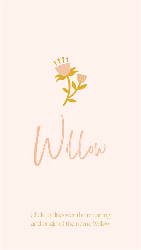 Cute Baby Names for Girls: Willow