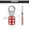 Master Lock Lockout Tagout Hasp with Vinyl-Coated Handle, 1 in Jaw ...