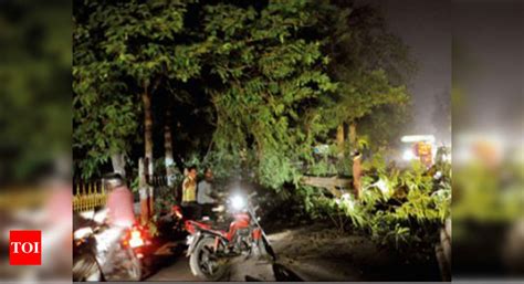 Dust Storm: Strong winds uproot trees, snap power in Lucknow | Lucknow ...