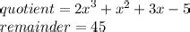 Find the quotient and remainder - Brainly.in