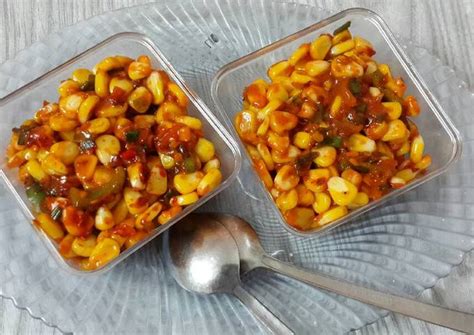 Schezwan corn Recipe by Kitchen Queen 🍴 - Cookpad