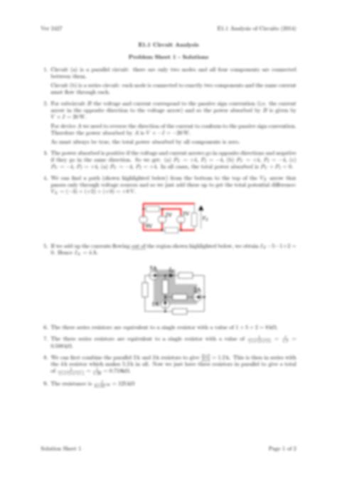 Image result for Circuit Analysis Problems and Solutions