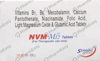 Buy Nvm M12 Strip Of 10 Tablets Online at Flat 15% OFF | PharmEasy