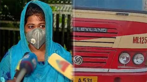 Smashed headlights of KSRTC bus after driver used abusive language ...