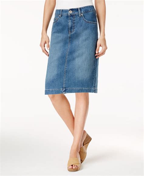 Style & Co Denim Skirt, Created for Macy's | macys.com | Skirts, Denim ...