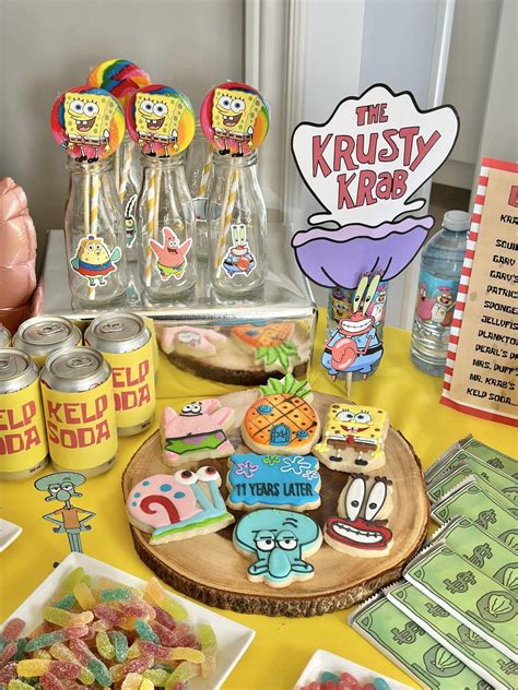SpongeBob Birthday Party Ideas | Photo 27 of 40 | Spongebob birthday ...