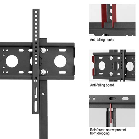 Universal Tall Floor TV Stand with Bracket Mount Free Standing For 32 ...