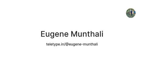 Eugene Munthali — Teletype