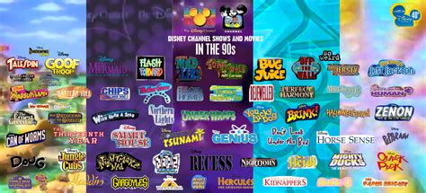 Disney Channel Shows and Movies in the 90s by MarkPipi on DeviantArt