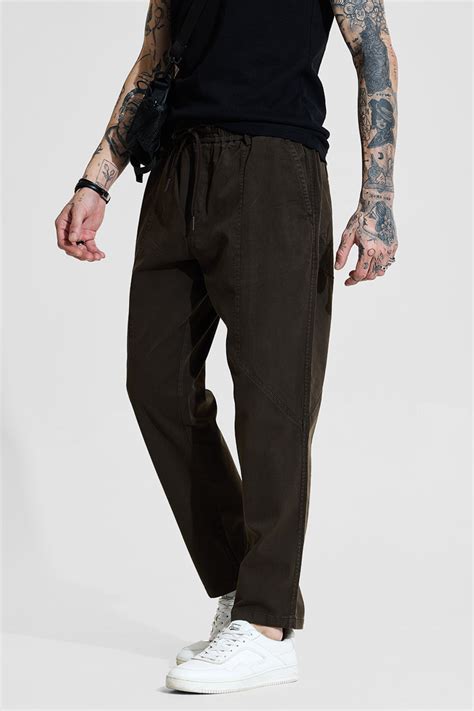 Buy Men's Olive Relaxed Fit Trousers Online | Snitch – SNITCH