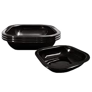 Buy DECORNT Snacks Plate Food Grade Material (4 Inch) - Black Color ...