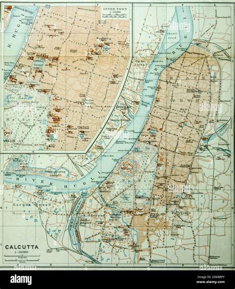 Map of kolkata hi-res stock photography and images - Alamy