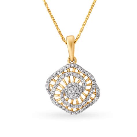 Artistic Diamond Studded Pendant